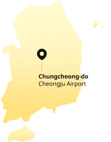 Cheongju International Airport location