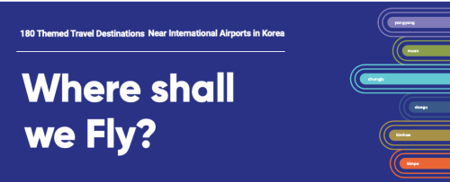 Where shall we Fly? : 180 Themed Travel Destinations Near International Airports in Korea